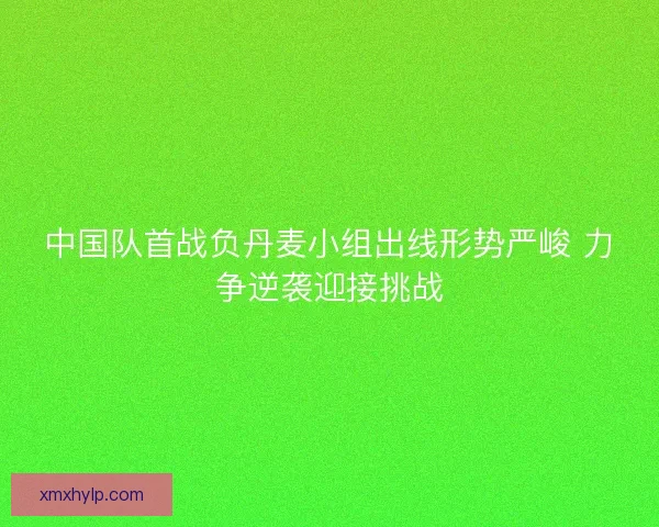 中国队首战负丹麦小组出线形势严峻 力争逆袭迎接挑战